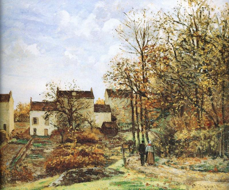 Camille Pissarro Walking in the countryside oil painting picture